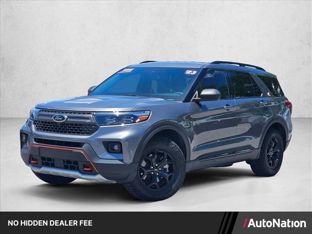 Carbonized Gray Metallic 2023 Ford Explorer Timberline AWD SUV / Crossover All-Wheel Drive Automatic