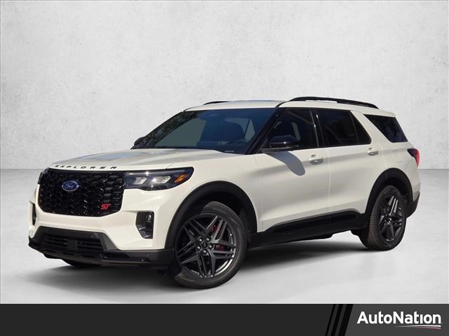 Star White Metallic Tri-Coat 2026 Ford Explorer ST AWD SUV / Crossover All-Wheel Drive Automatic