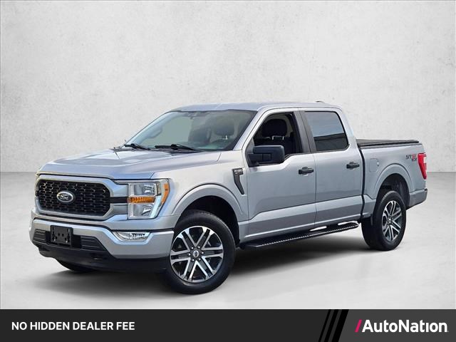 Iconic Silver Metallic 2021 Ford F-150 Pickup Truck Four-Wheel Drive Automatic