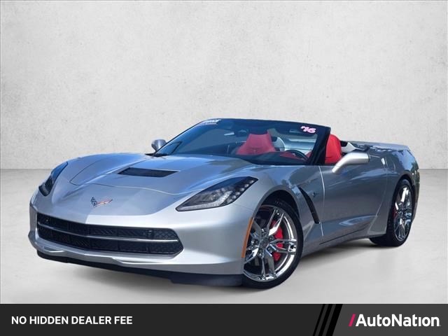 Blade Silver Metallic 2016 Chevrolet Corvette Stingray 3LT Convertible RWD Convertible Rear-Wheel Drive 8-Speed Automatic