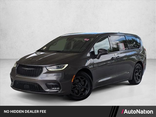 Gray (Granite Crystal Metallic Clearcoat) 2022 Chrysler Pacifica Hybrid Limited FWD Minivan Front-Wheel Drive Automatic