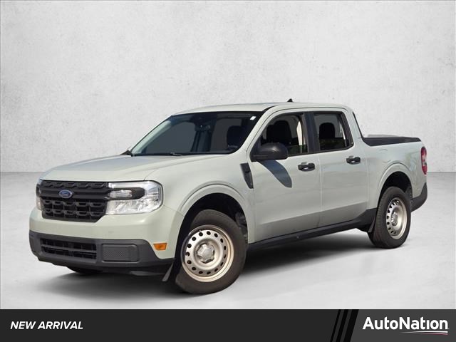 Cactus Gray 2024 Ford Maverick XL SuperCrew FWD Pickup Truck Front-Wheel Drive Continuously Variable Transmission