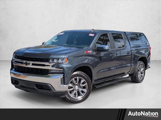 Shadow Gray Metallic 2020 Chevrolet Silverado 1500 LT Crew Cab 4WD Pickup Truck Four-Wheel Drive Automatic