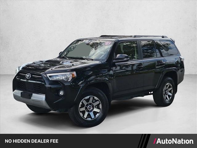 Midnight Black Metallic 2021 Toyota 4Runner SUV / Crossover Four-Wheel Drive Automatic