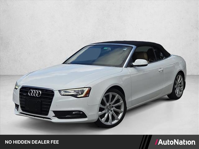 Glacier White Metallic/Black Roof 2014 Audi A5 Convertible All-Wheel Drive 8-Speed Automatic