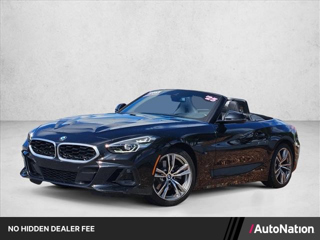 Black 2025 BMW Z4 Convertible Rear-Wheel Drive 8-Speed Automatic