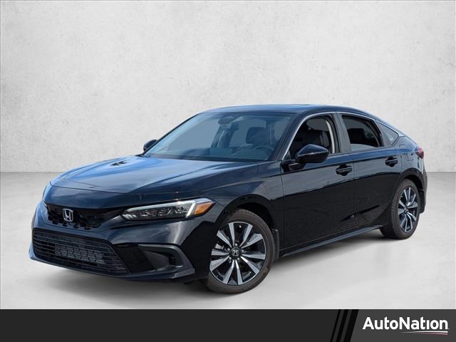 Black 2024 Honda Civic Hatchback EX-L FWD Hatchback Front-Wheel Drive Automatic