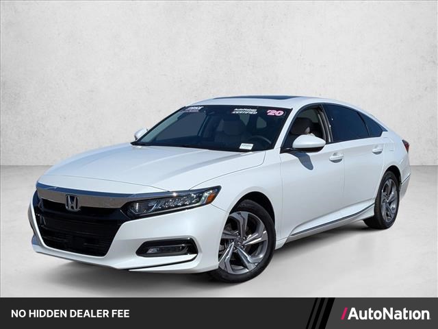 Platinum White Pearl 2020 Honda Accord Sedan Front-Wheel Drive Automatic