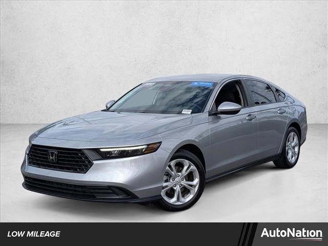 Solar Silver Metallic 2025 Honda Accord LX FWD Sedan Front-Wheel Drive Continuously Variable Transmission