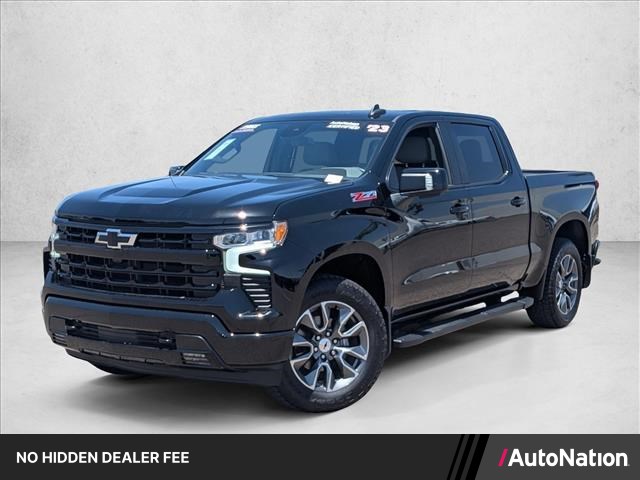 Black 2023 Chevrolet Silverado 1500 Pickup Truck Four-Wheel Drive Automatic