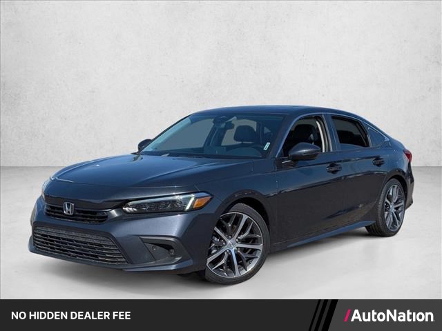 Meteorite Gray Metallic 2022 Honda Civic Sedan Front-Wheel Drive Automatic