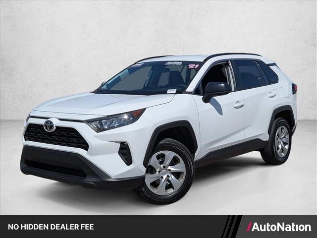 Super White 2021 Toyota RAV4 SUV / Crossover Front-Wheel Drive Automatic