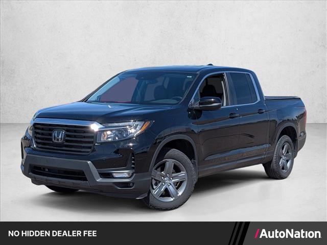 White 2023 Honda Ridgeline RTL AWD Pickup Truck All-Wheel Drive Automatic