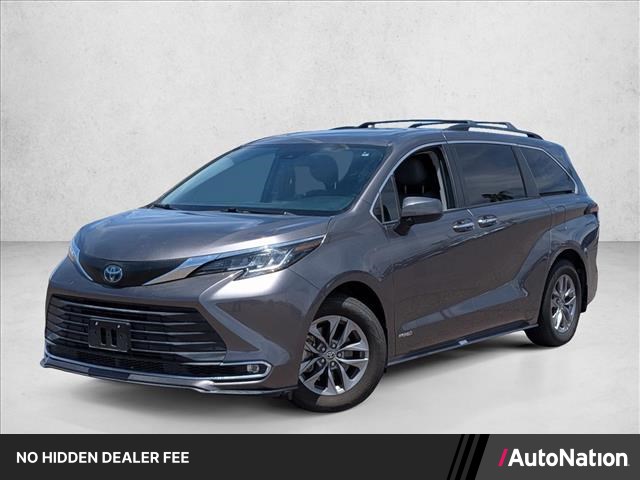 Predawn Gray Mica 2021 Toyota Sienna Minivan Front-Wheel Drive Automatic