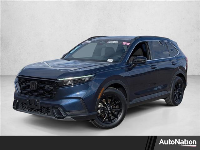 Blue 2024 Honda CR-V Hybrid Sport FWD SUV / Crossover Front-Wheel Drive Automatic