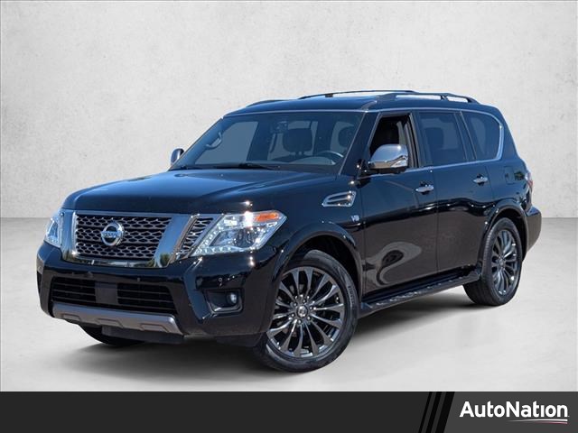 Super Black 2020 Nissan Armada Platinum RWD SUV / Crossover 4X2 Automatic