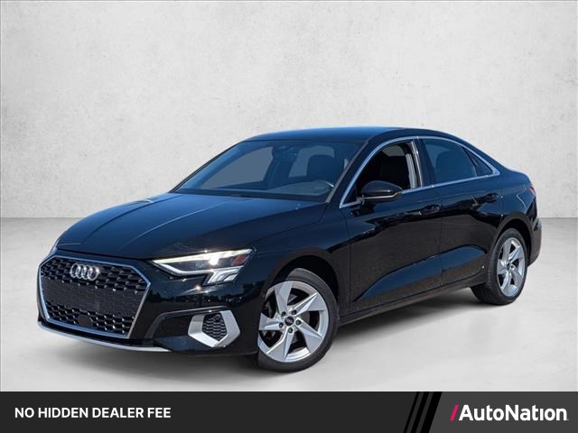 Black 2024 Audi A3 Sedan Front-Wheel Drive Automatic