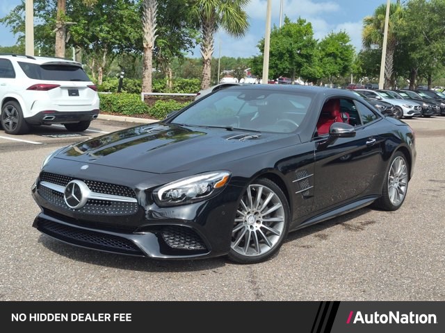 Obsidian Black 2017 Mercedes-Benz SL-Class Convertible Rear-Wheel Drive Automatic