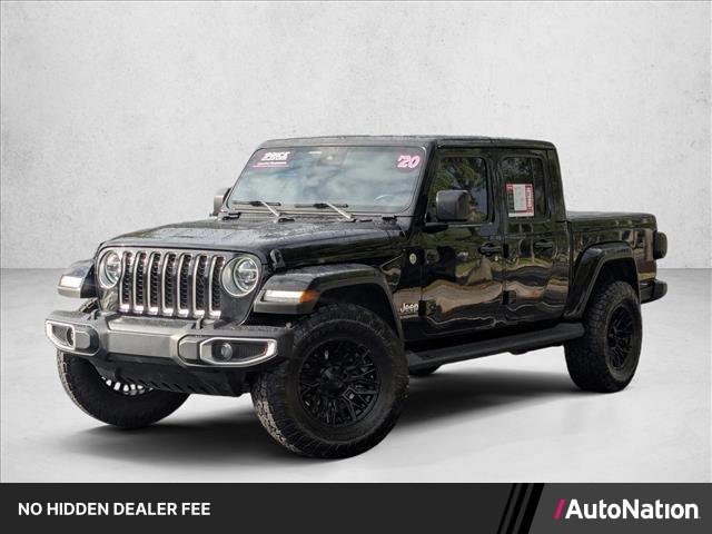 Black Clearcoat 2020 Jeep Gladiator Overland Crew Cab 4WD Pickup Truck Four-Wheel Drive 8-Speed Automatic