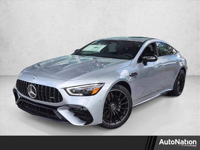Cirrus Silver Metallic 2026 Mercedes-Benz AMG GT 43 4MATIC Coupe All-Wheel Drive Automatic