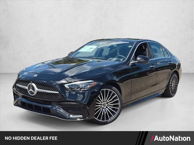 Black 2026 Mercedes-Benz C-Class Sedan Rear-Wheel Drive Automatic