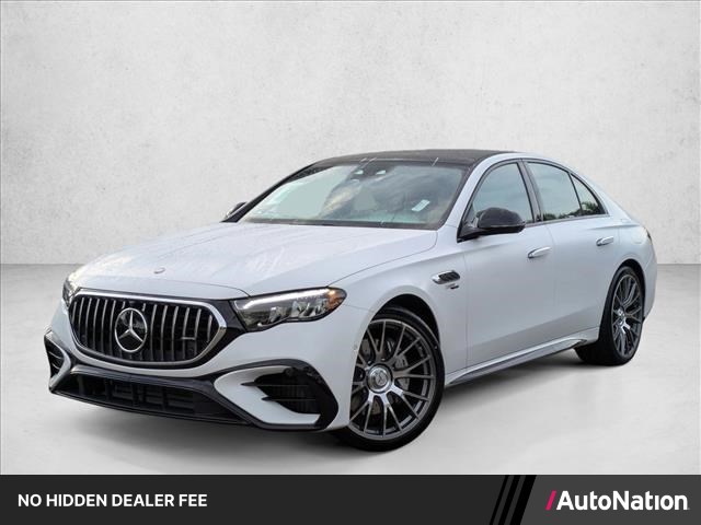 Manufaktur Moonlight White Magno 2026 Mercedes-Benz E-Class AMG E 53 Hybrid 4MATIC+ Sedan All-Wheel Drive Automatic