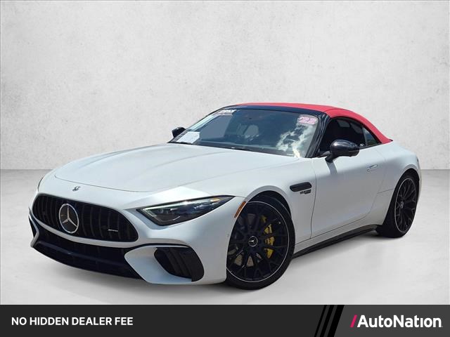 Manufaktur Moonlight White Magno 2022 Mercedes-Benz SL-Class Convertible All-Wheel Drive Automatic