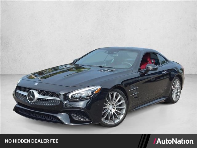 Black 2017 Mercedes-Benz SL-Class Convertible Rear-Wheel Drive Automatic