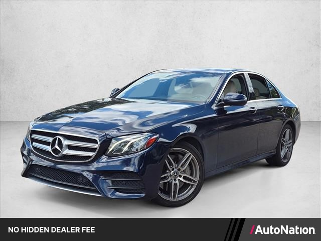 Lunar Blue Metallic 2018 Mercedes-Benz E-Class Sedan All-Wheel Drive Automatic
