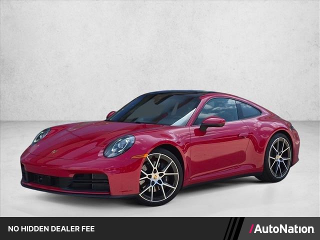 Carmine Red 2025 Porsche 911 Coupe Rear-Wheel Drive Automatic