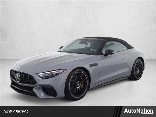 Gray (Alpine Grey) 2022 Mercedes-Benz SL-Class AMG SL 63 4MATIC Convertible All-Wheel Drive 9-Speed Automatic