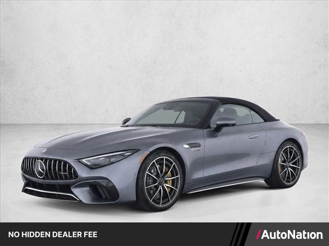 Gray (Selenite Grey Metallic) 2023 Mercedes-Benz SL-Class Convertible All-Wheel Drive Automatic