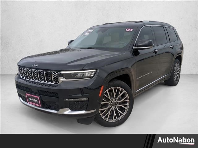 Diamond Black Crystal Pearlcoat 2021 Jeep Grand Cherokee L Summit Reserve 4WD SUV / Crossover Four-Wheel Drive 8-Speed Automatic