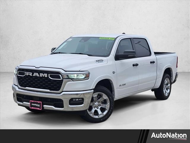 Bright White Clearcoat 2026 RAM 1500 Lone Star Crew Cab 4WD Pickup Truck Four-Wheel Drive 8-Speed Automatic