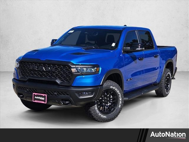 Hydro Blue Pearlcoat 2026 RAM 1500 Rebel Crew Cab 4WD Pickup Truck Four-Wheel Drive 8-Speed Automatic