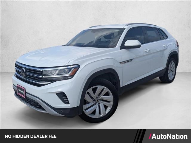 Pure White 2022 Volkswagen Atlas Cross Sport SUV / Crossover All-Wheel Drive 8-Speed Automatic