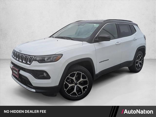 Bright White Clearcoat 2025 Jeep Compass SUV / Crossover Four-Wheel Drive 8-Speed Automatic