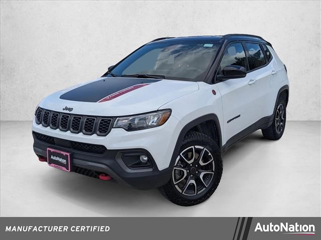 Bright White Clearcoat 2025 Jeep Compass Trailhawk 4WD SUV / Crossover Four-Wheel Drive 8-Speed Automatic