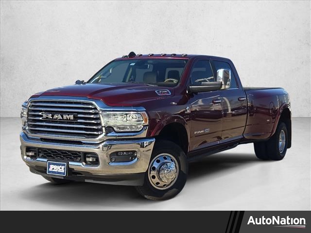 Delmonico Red Pearlcoat 2022 RAM 3500 Limited Longhorn Crew Cab LB DRW 4WD Pickup Truck Four-Wheel Drive 6-Speed Automatic