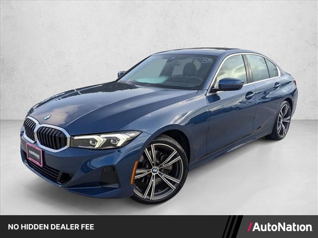 Phytonic Blue Metallic 2024 BMW 3 Series Sedan Rear-Wheel Drive Automatic