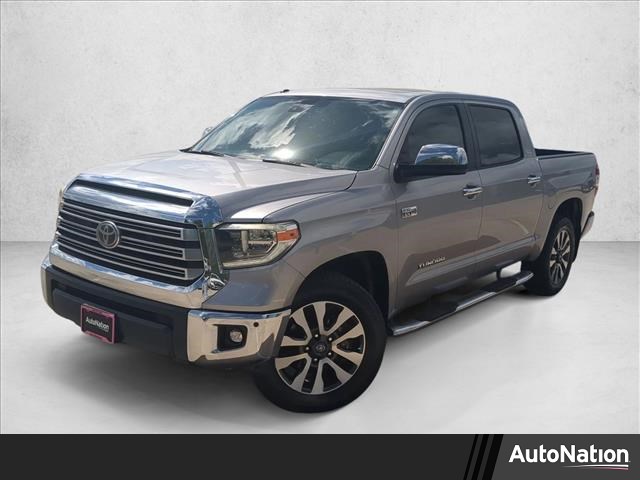 Silver Sky Metallic 2018 Toyota Tundra Limited CrewMax 5.7L FFV 4WD Pickup Truck Four-Wheel Drive Automatic