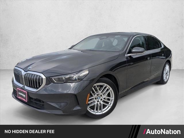 Gray 2025 BMW 5 Series Sedan Rear-Wheel Drive Automatic