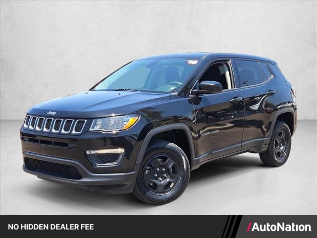 Diamond Black Crystal Pearlcoat 2018 Jeep Compass SUV / Crossover Four-Wheel Drive 9-Speed Automatic
