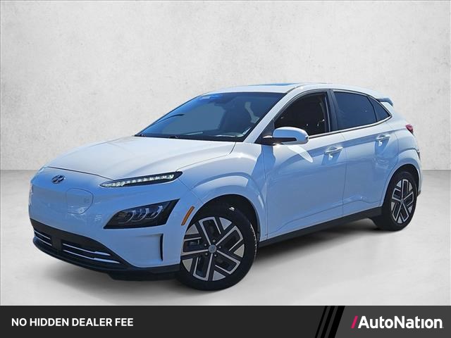 Lunar White 2023 Hyundai Kona Electric SUV / Crossover Front-Wheel Drive Automatic