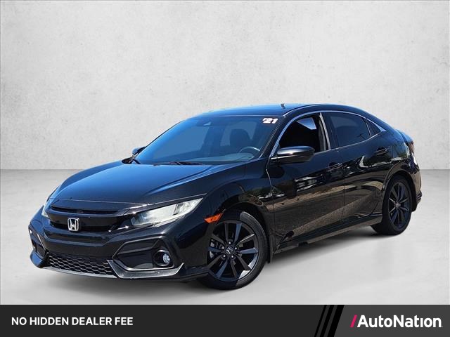 Crystal Black Pear 2021 Honda Civic Hatchback Hatchback Front-Wheel Drive Automatic