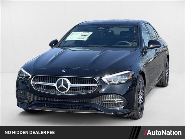 Black 2025 Mercedes-Benz C-Class C 300 RWD Sedan Rear-Wheel Drive Automatic