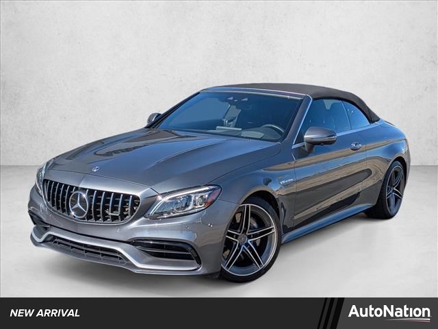Gray (Selenite Grey Metallic) 2020 Mercedes-Benz C-Class AMG C 63 Cabriolet RWD Convertible Rear-Wheel Drive Automatic
