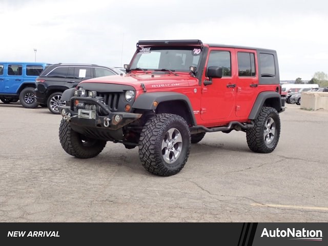 Flame Red 2010 Jeep Wrangler Unlimited Rubicon 4WD SUV / Crossover Four-Wheel Drive 6-Speed Manual