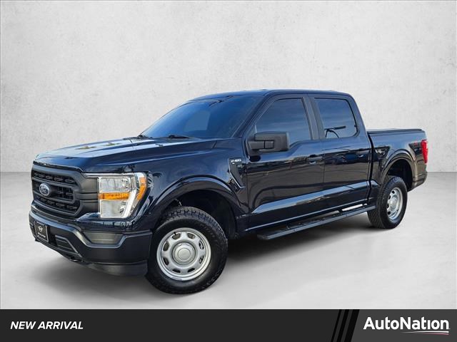 Antimatter Blue Metallic 2022 Ford F-150 XL SuperCrew 4WD Pickup Truck Four-Wheel Drive Automatic