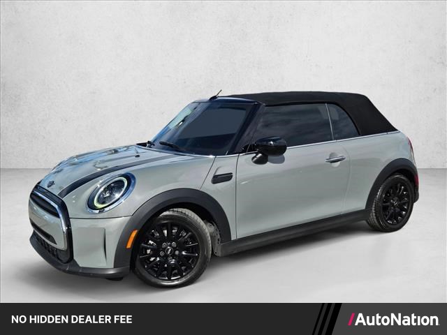 Gray (Moonwalk Grey Metallic) 2022 MINI Cooper Convertible FWD Convertible Front-Wheel Drive 7-Speed Automatic